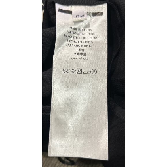 Women’s McQ Alexander McQueen Silk Black Floral Skirt Size 42 US 6 NWT - Picture 5 of 5